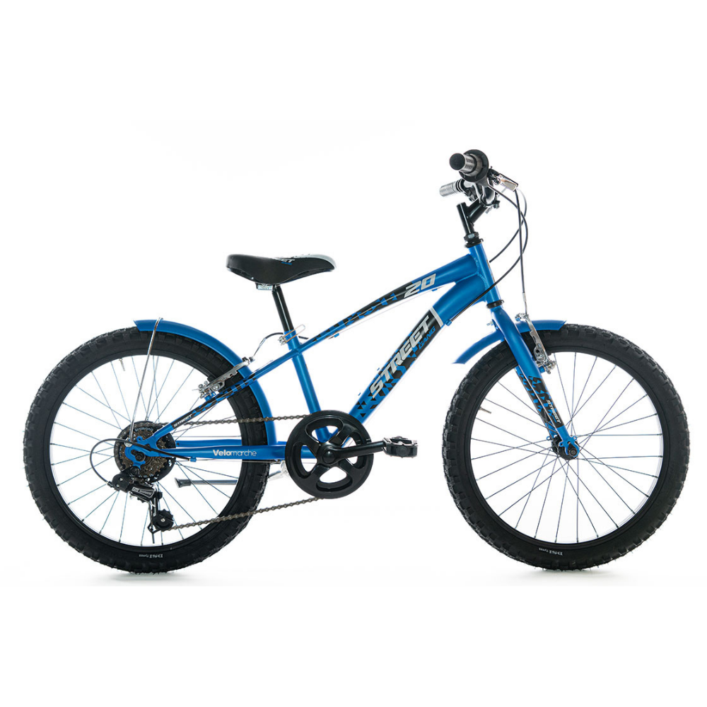 Mountain Bike Junior dell'azienda Velomarche, modello Street Gang, colore blu