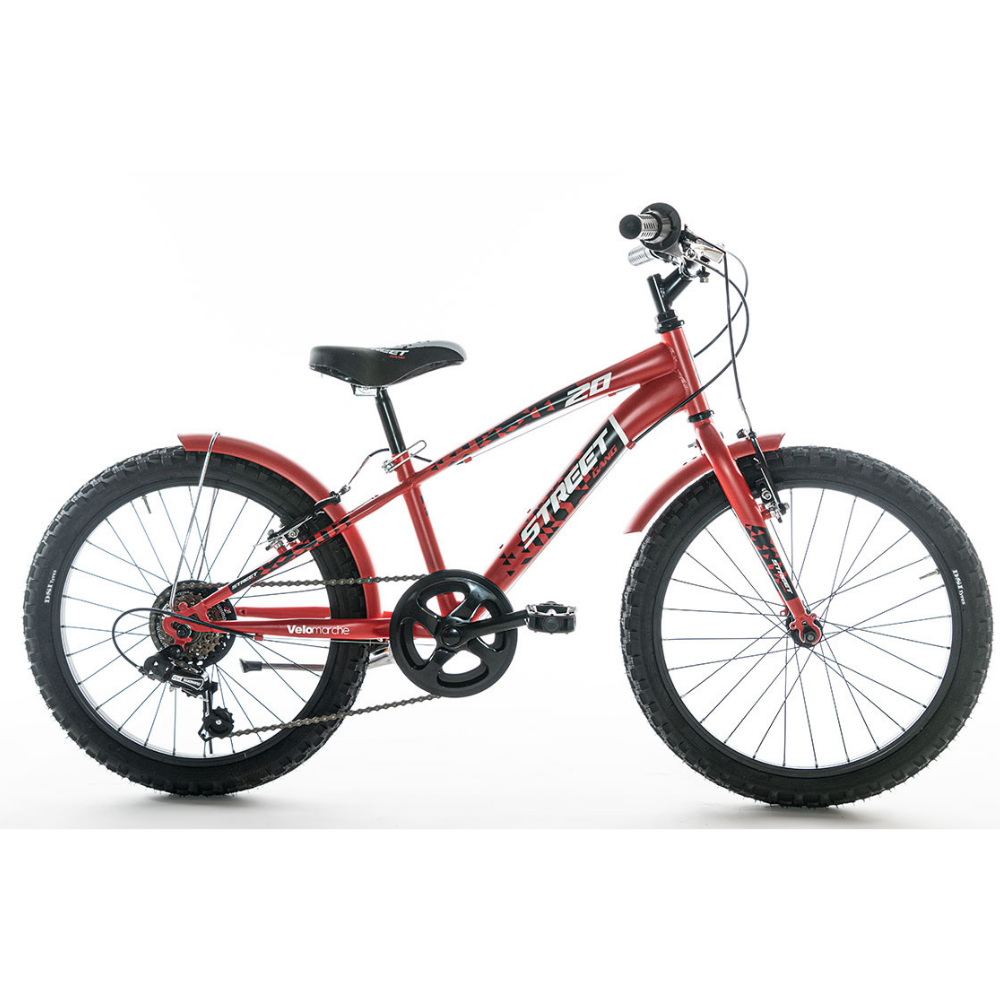 Mountain Bike Junior dell'azienda Velomarche, modello Street Gang, colore rosso