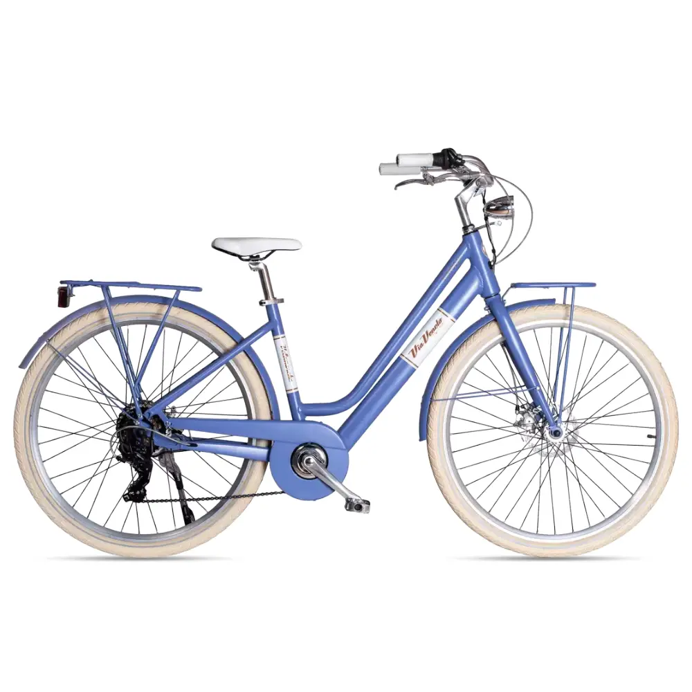 Bicicletta Elettrica Victoria di Via Veneto colore blu