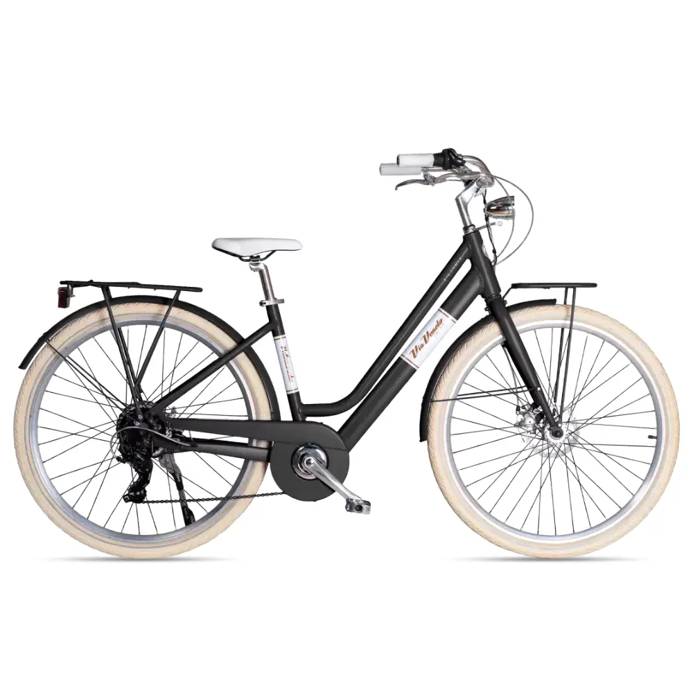 Bicicletta Elettrica Victoria di Via Veneto colore nero