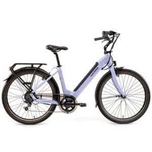 Bicicletta elettrica Made in Italy da donna, modello Haira Lady Smart di World dimension colore malva