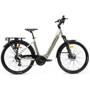 Bicicletta elettrica Made in Italy, modello Noa Pro di World dimension colore champagne